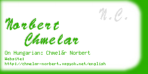 norbert chmelar business card